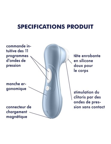 Stimulateur de clitoris bleu Pro 2 Satisfyer - CC597794 2