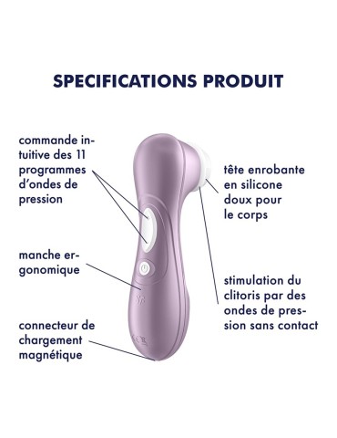 Stimulateur de clitoris violet Pro 2 Satisfyer - CC597795 2