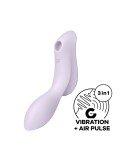 2 en 1 Vibromasseur et stimulateur de clitoris USB violet Curvy Trinity 2 Satisfyer - CC597788