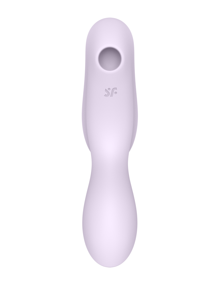 2 en 1 Vibromasseur et stimulateur de clitoris USB violet Curvy Trinity 2 Satisfyer - CC597788