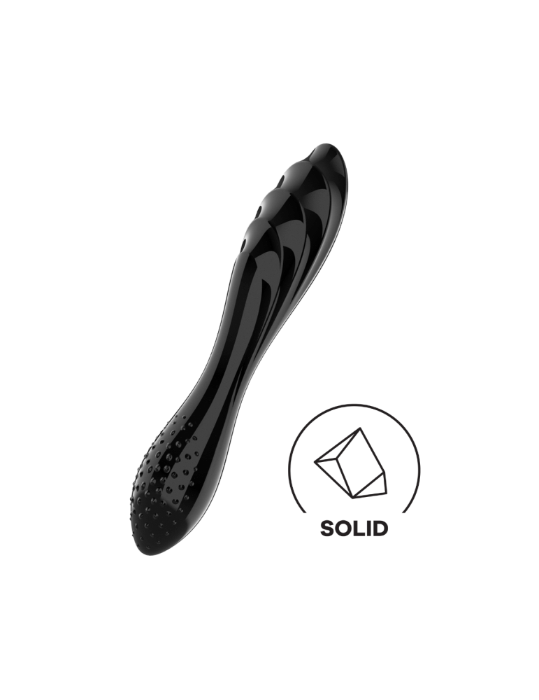 Gode en verre noir haute qualité Dazzling Crystal 1 Satisfyer - CC597831 Gode en verre noir haute qualité Dazzling Crystal 1 Satisfyer - CC597831