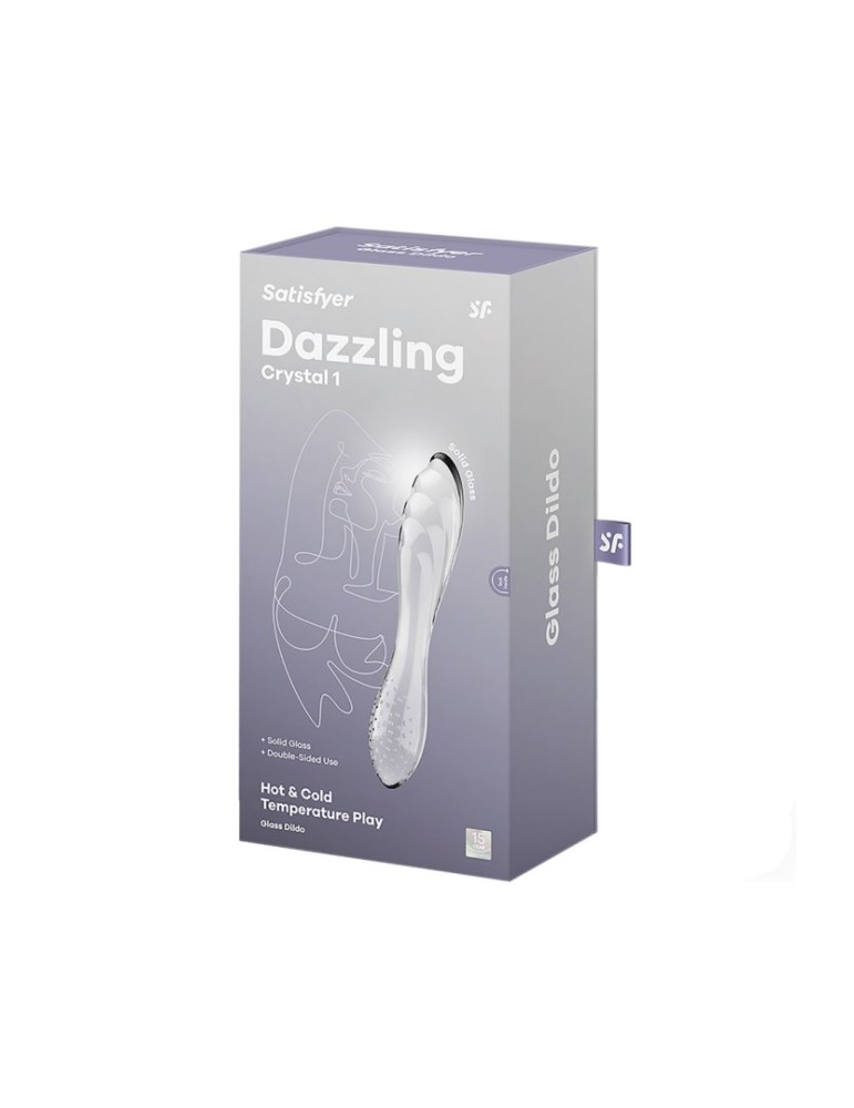 Gode en verre transparent haute qualité Dazzling Crystal 1 Satisfyer - CC597832