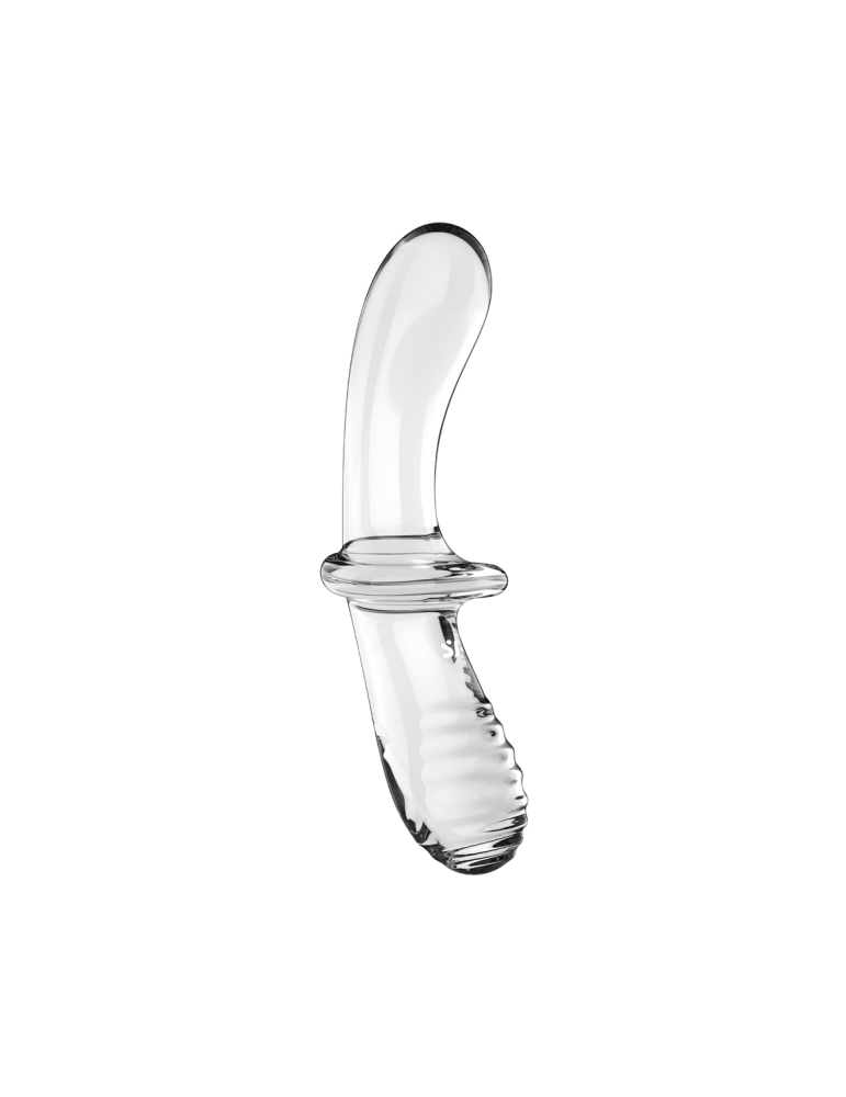 Gode en verre borosilicaté massif transparent Double Crystal Satisfyer - CC597829