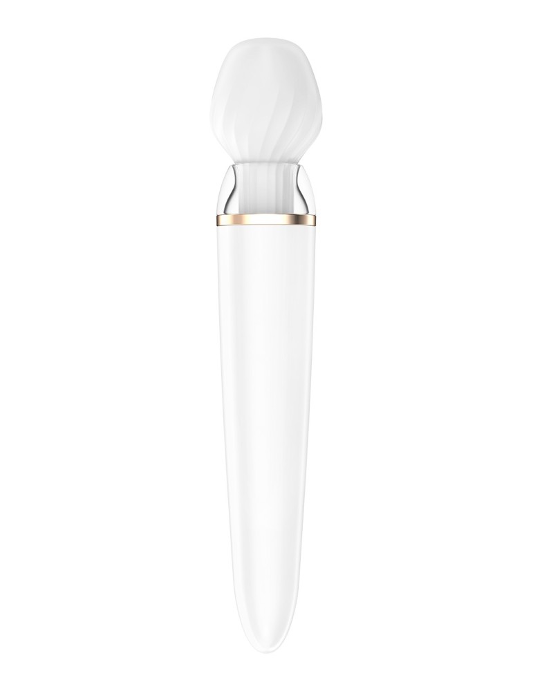 Double wand blanc connecté USB Double Wand-er Satisfyer - CC597756