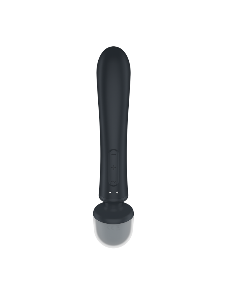 2 en 1 Vibromasseur rabbit et wand noir USB Triple Lover Satisfyer - CC597825