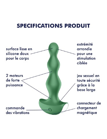 Plug anal vibrant vert Lolli plug 2 Satisfyer - CC5972720020 2