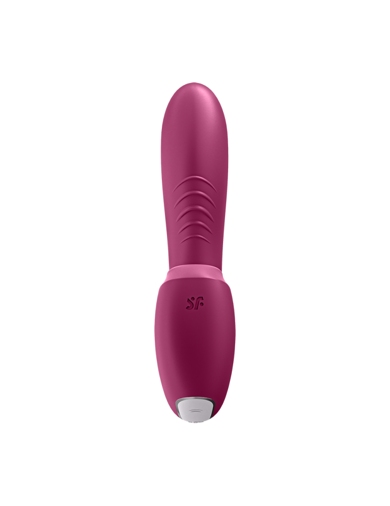 2 en 1 Vibromasseur point G avec stimulateur clitoris connecté USB rouge Sunray Satisfyer - CC597807