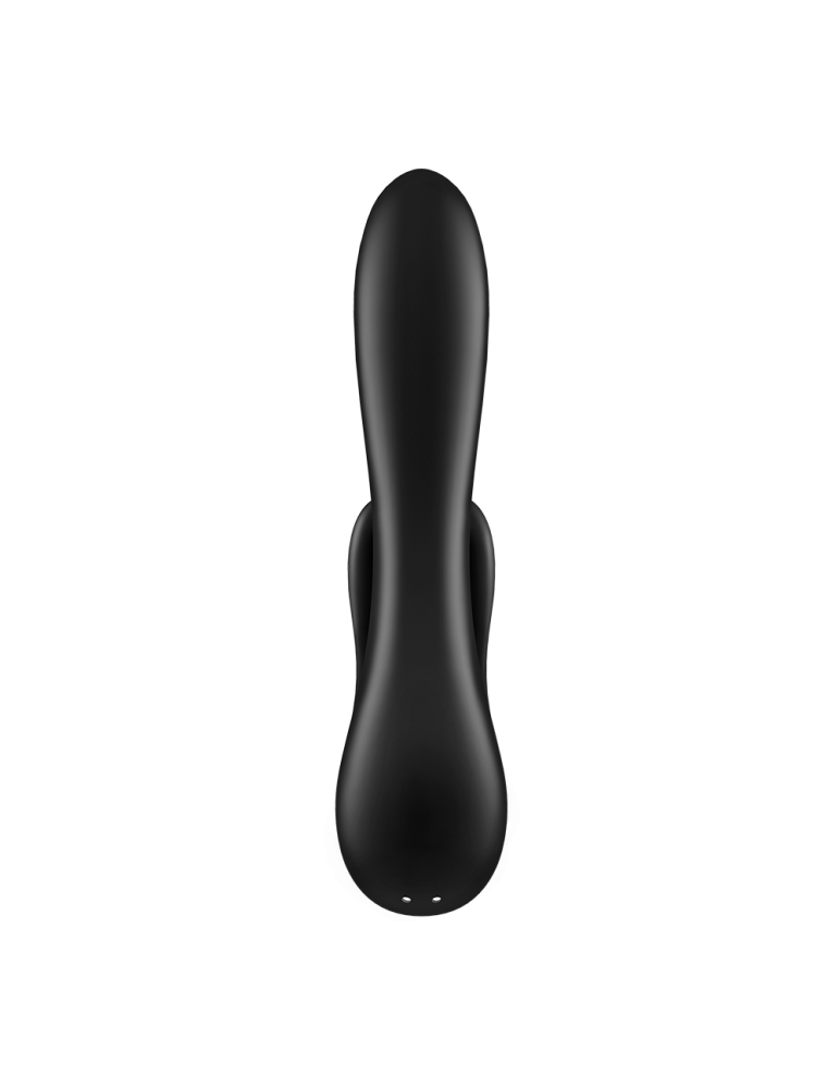 Vibromasseur rabbit noir double stimulation clitoris Double Flex Satisfyer - CC597809