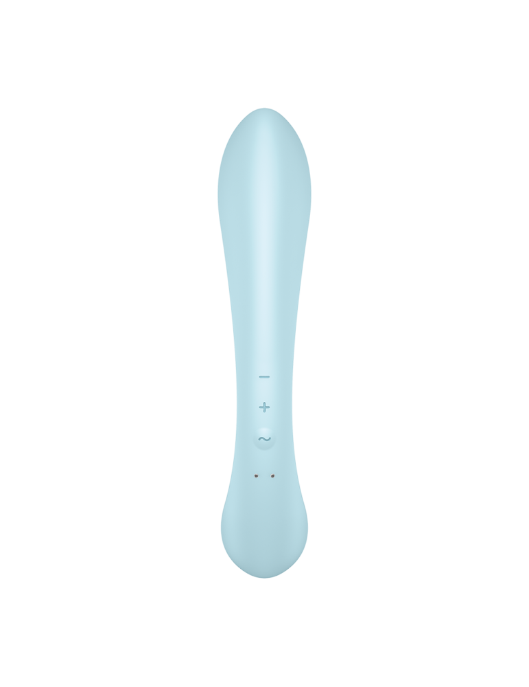 2 en 1 Rabbit point G avec stimulateur de clitoris et Wand Bleu USB Triple Oh Satisfyer - CC597813
