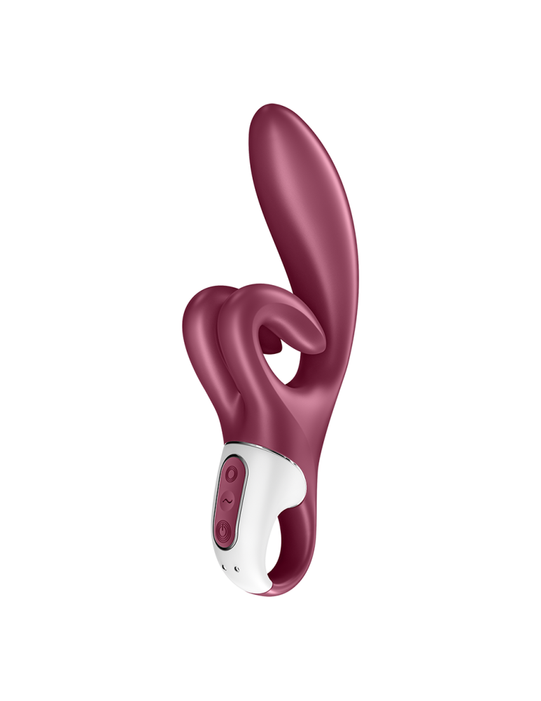 Vibromasseur rabbit point G rouge double stimulation clitoridienne Touch Me Satisfyer - CC597811SA