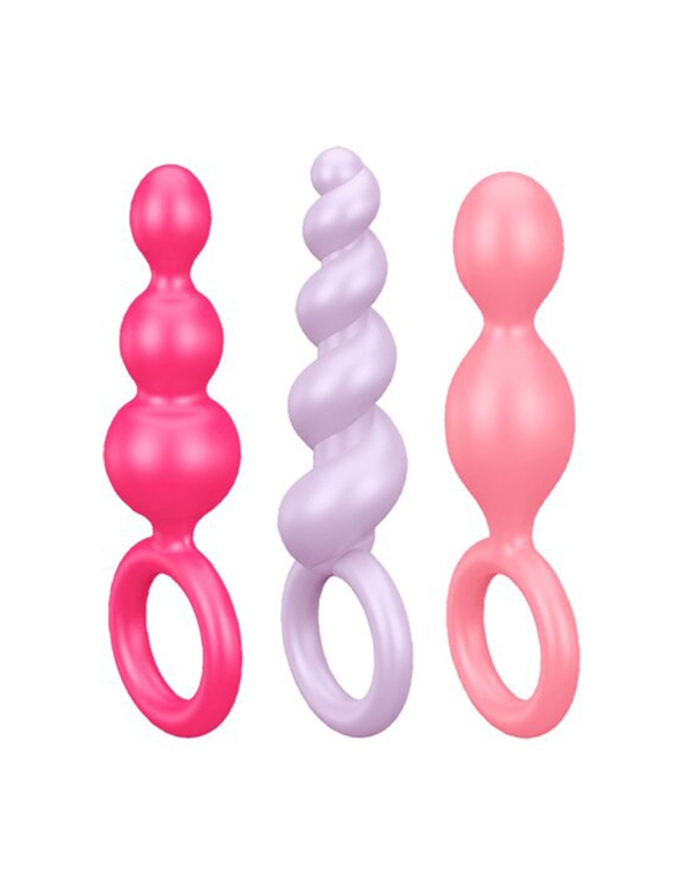 Coffret 3 plugs satisfyer couleur Booty Call - CC597160 Coffret 3 plugs satisfyer couleur Booty Call - CC597160