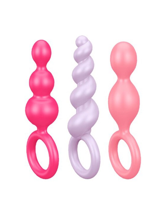 Coffret 3 plugs satisfyer couleur Booty Call - CC597160 Coffret 3 plugs satisfyer couleur Booty Call - CC597160