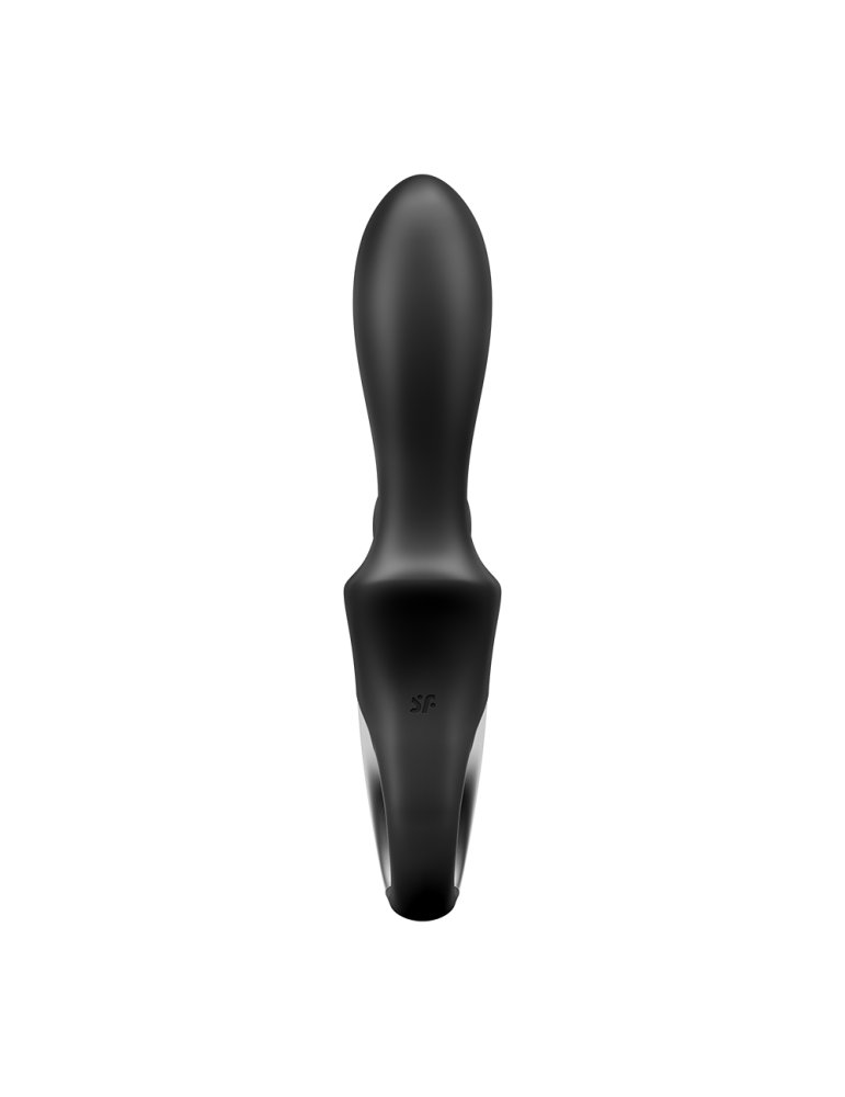 Vibromasseur rabbit noir USB, chauffant et connecté Heat Climax  Satisfyer - CC597791