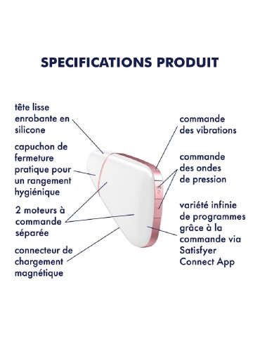 Stimulateur blanc Satisfyer Love Triangle - CC5972410020 2