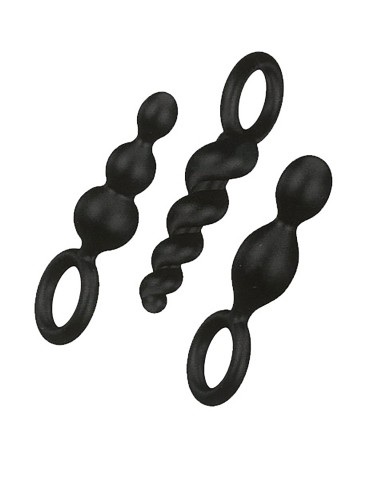 Coffret 3 plugs Satisfyer Plugs Noir - CC597159