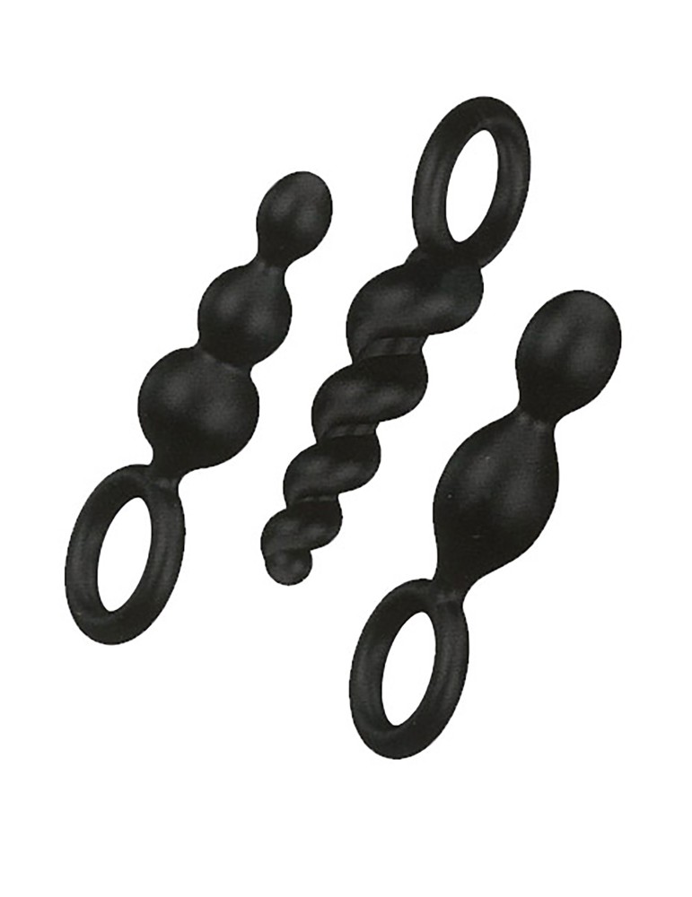 Coffret 3 plugs Satisfyer Plugs Noir - CC597159 Coffret 3 plugs Satisfyer Plugs Noir - CC597159