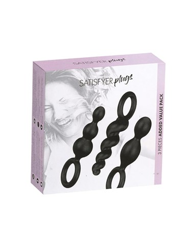 Coffret 3 plugs Satisfyer Plugs Noir - CC597159 2