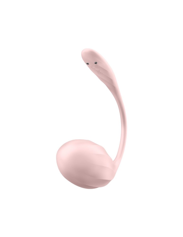 Oeuf vibrant télécommandé rose Ribbed Petal Satisfyer - CC597861