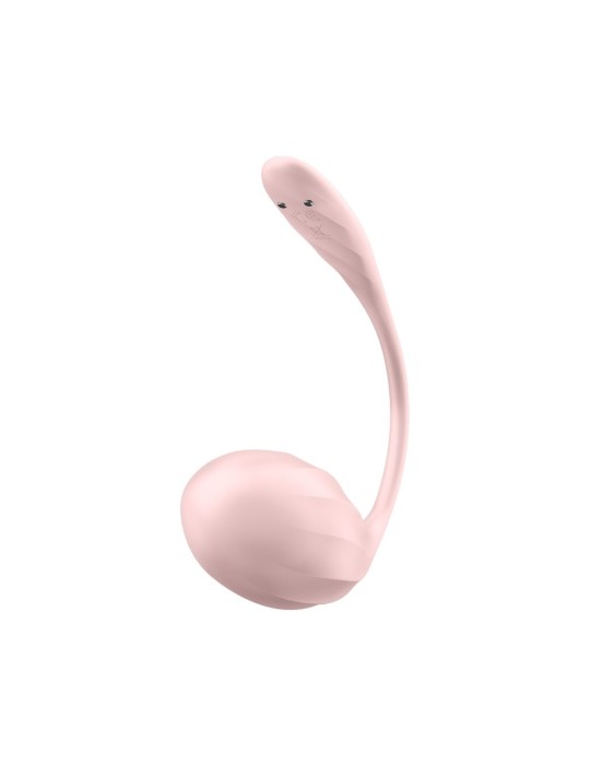 Oeuf vibrant télécommandé rose Ribbed Petal Satisfyer - CC597861