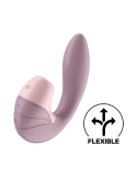 2 en 1 Vibromasseur point G avec stimulateur clitoris USB rose Supernova Satisfyer - CC597780