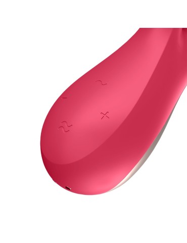 Vibromasseur rabbit rouge connecté Mono Flex Satisfyer - CC5972440050 2