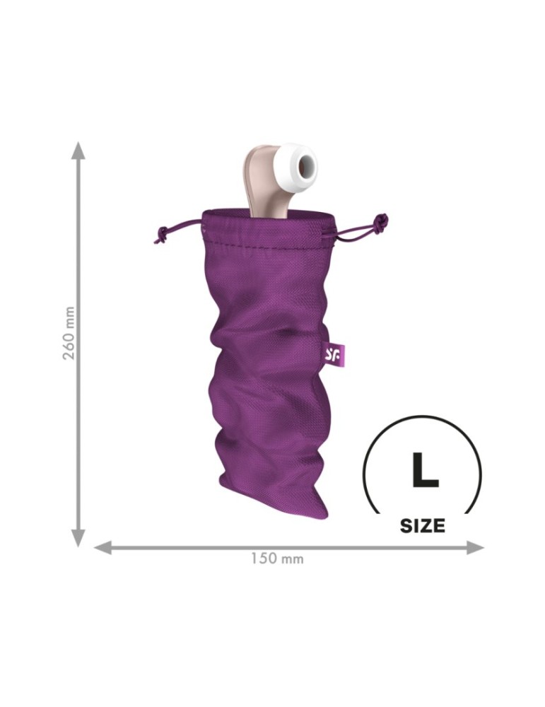 Sac de rangement sextoys violet taille L Treasure Bag Satisfyer - CC597849