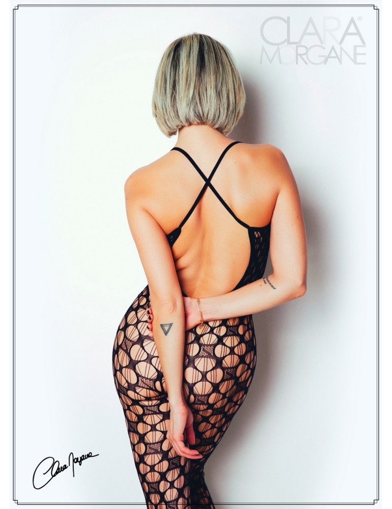 Bodystocking  en résille avec maille  large - Le Numéro 11 - Collection Bodystocking - CM99011