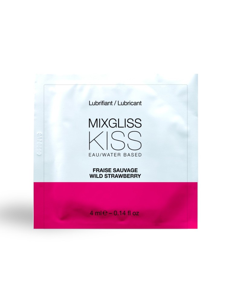 Dosette lubrifiant Mixgliss Eau Kiss Fraise Sauvage 4 ML - L6022399 Dosette lubrifiant Mixgliss Eau Kiss Fraise Sauvage 4 ML - L6022399