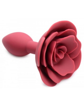 Plug Bijou Silicone Booty Blum avec Rose 7.5 x 3cm