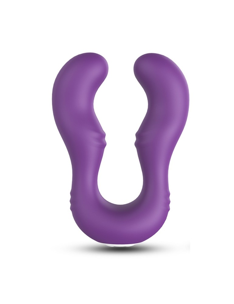 Vibromasseur Violet en forme de U double tête stimulateur point G - USK-V07PUR