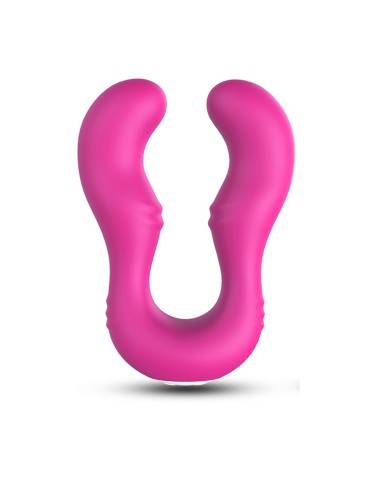Vibromasseur Rose en forme de U double tête stimulateur point G - USK-V07PNK 2