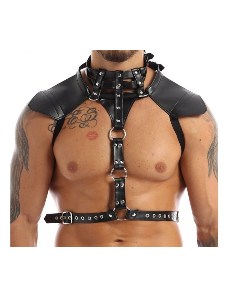 Harnais Simili HALTER Noir Harnais Simili HALTER Noir