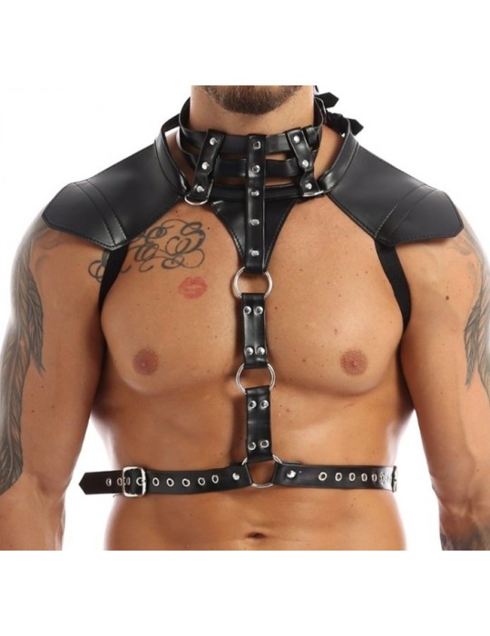 Harnais Simili HALTER Noir Harnais Simili HALTER Noir