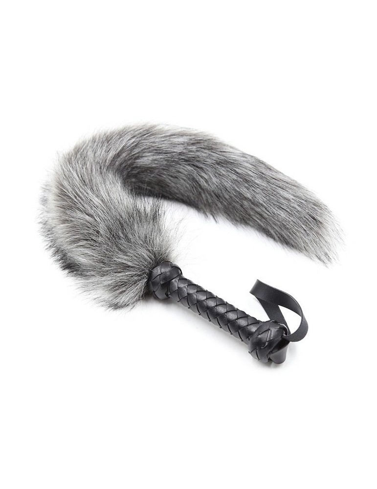 Fouet pour Caresse Gris 45cm Fouet pour Caresse Gris 45cm