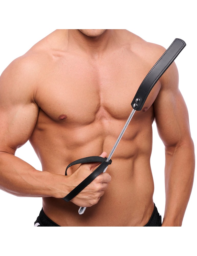 Cravache - Métal / Cuir - 52cm Cravache - Métal / Cuir - 52cm