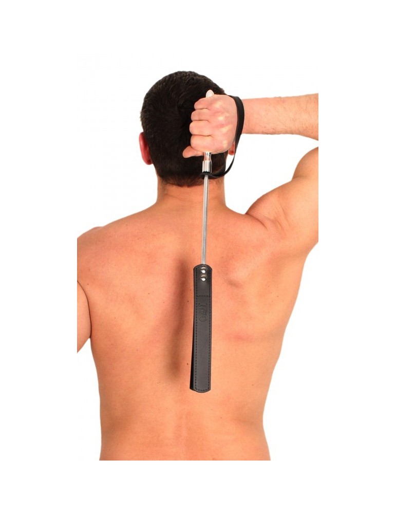 Cravache - Métal / Cuir - 52cm