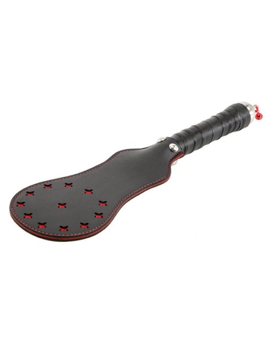 Paddle en simili Star noir-rouge 35cm Paddle en simili Star noir-rouge 35cm