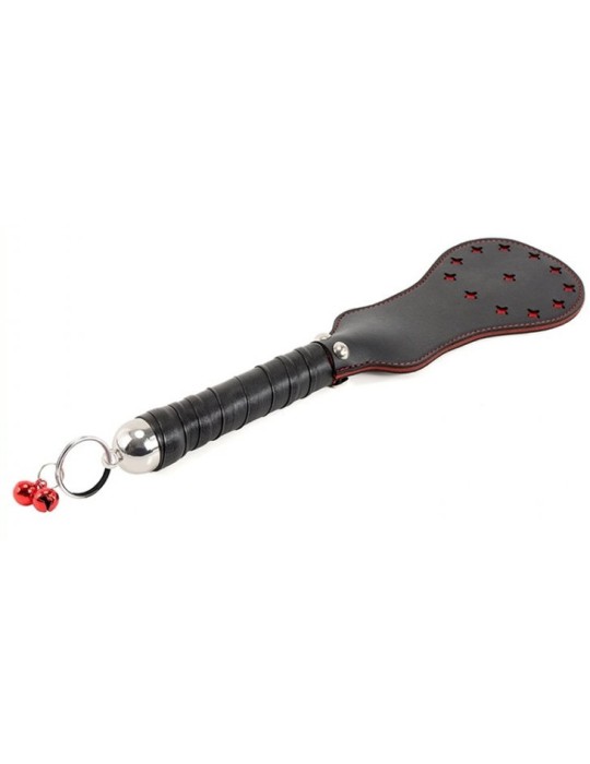Paddle en simili Star noir-rouge 35cm