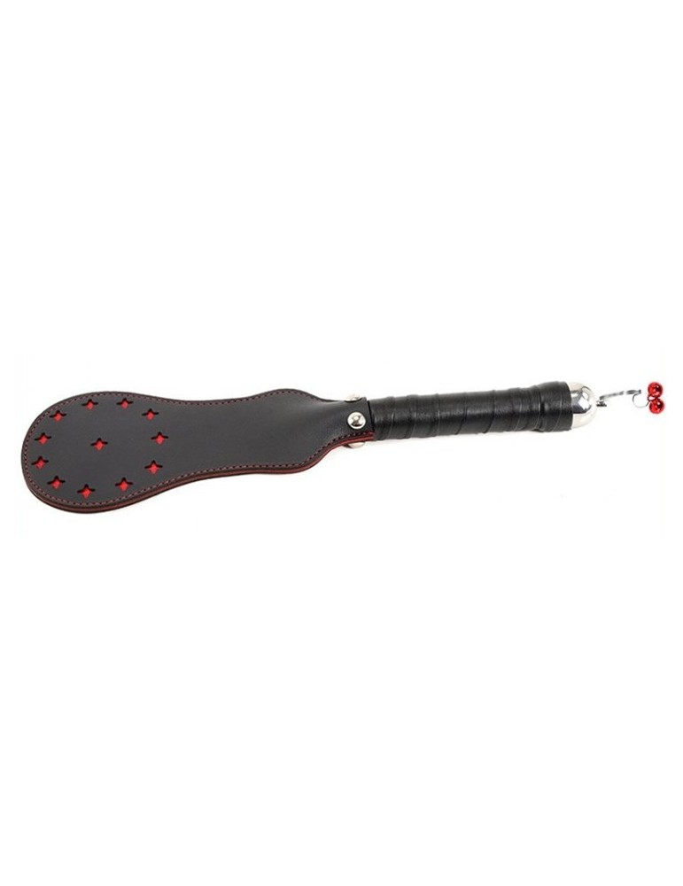 Paddle en simili Star noir-rouge 35cm