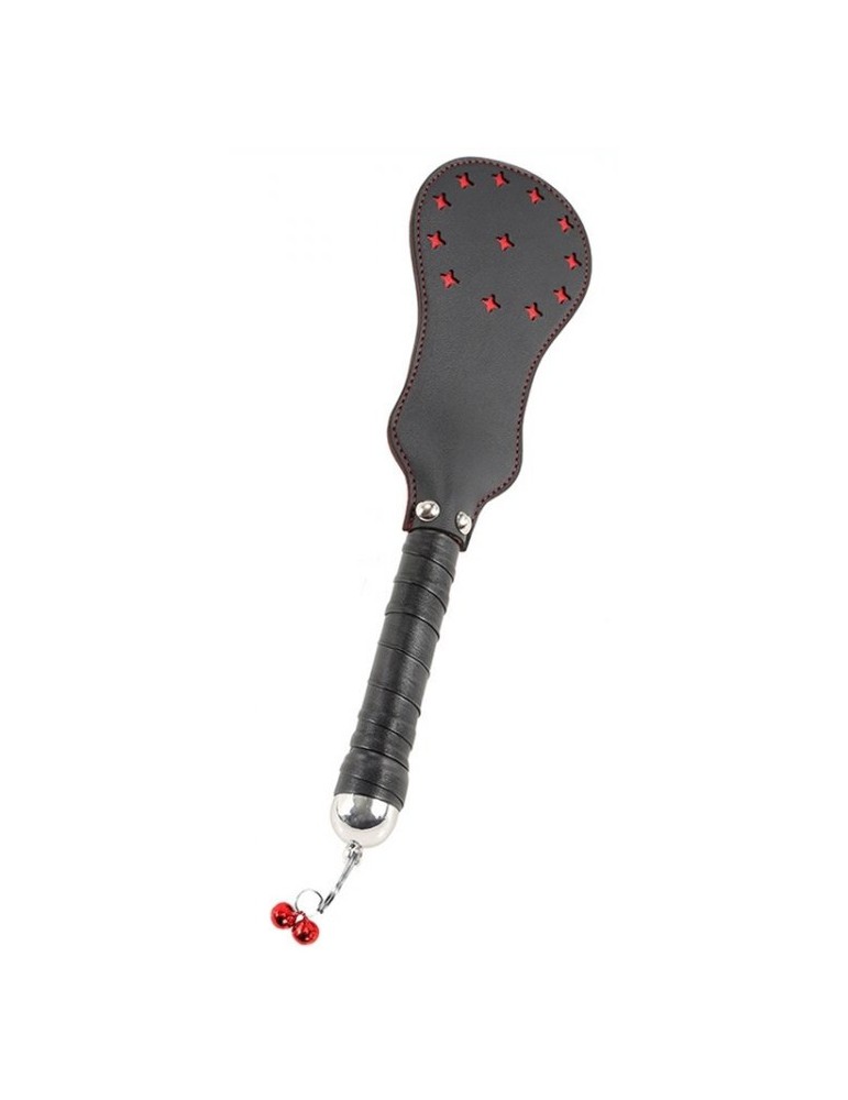 Paddle en simili Star noir-rouge 35cm