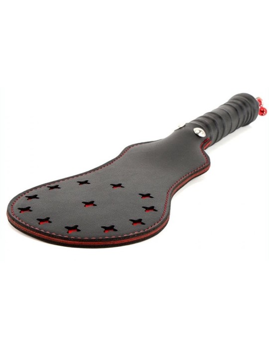 Paddle en simili Star noir-rouge 35cm