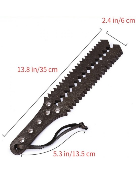 Paddle simili 6 lanières Sawtooth 35cm