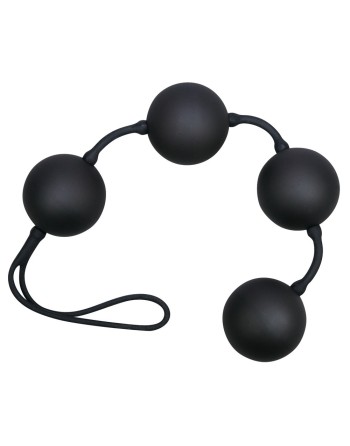 Boules anales Velvet 23 x 3.5cm noires