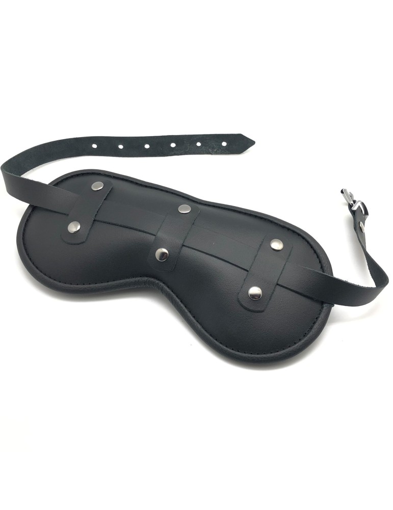 Masque en cuir rembourré Blind Up Noir