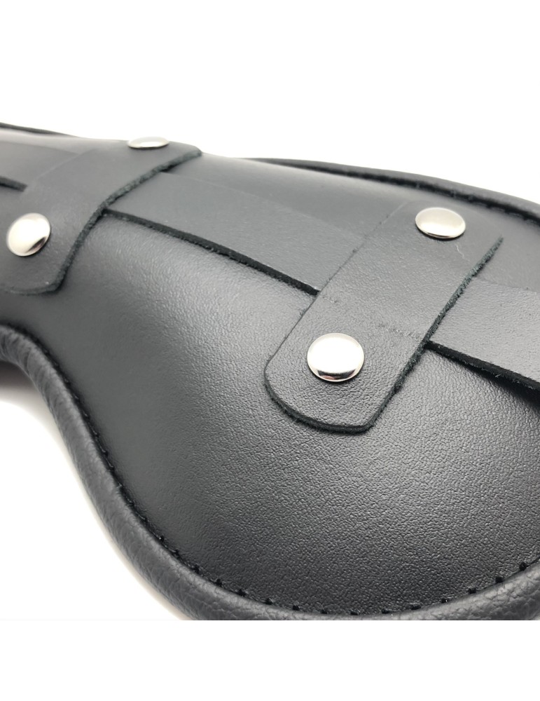 Masque en cuir rembourré Blind Up Noir