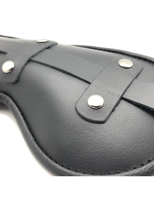 Masque en cuir rembourré Blind Up Noir