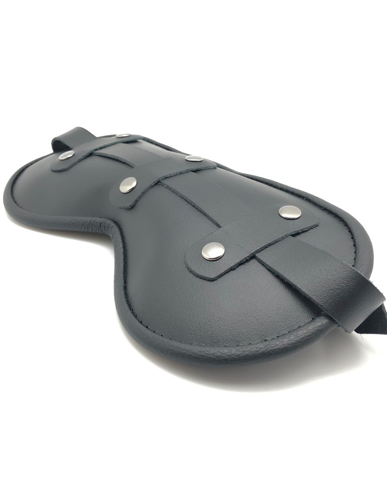 Masque en cuir rembourré Blind Up Noir
