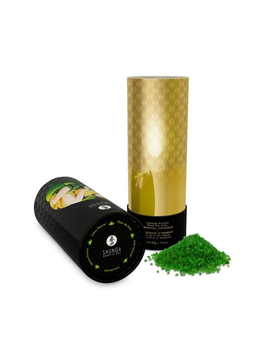 Sel de la mer morte aromatisé et moussant Fleur de Lotus 500 gr Shunga - CC7119