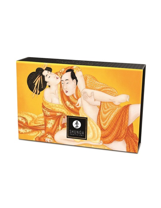 Mini Coffret poudre corporelle mangue et plumeau assorti - CC1035