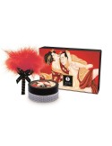 Mini Coffret poudre corporelle fraise/vin pétillant et plumeau assorti - CC1080 Mini Coffret poudre corporelle fraise/vin pétillant et plumeau assorti - CC1080